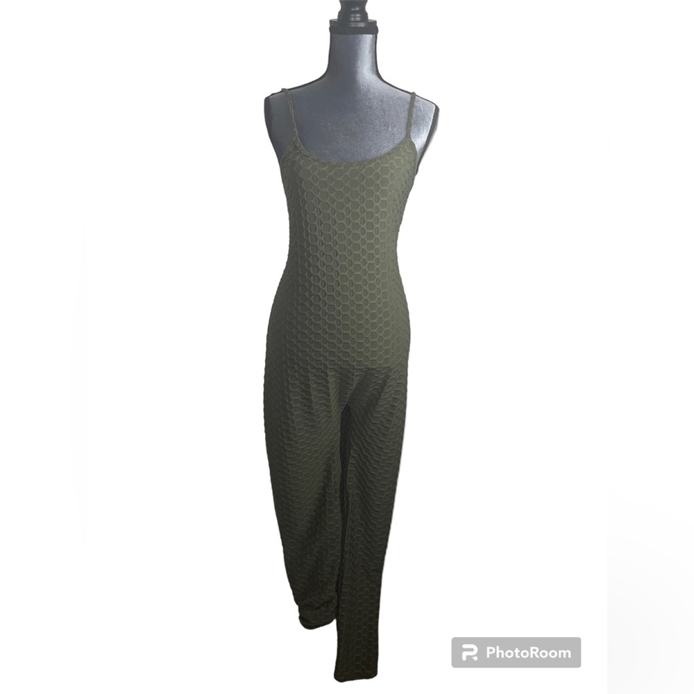 Love University Plus Size Honey Comb Jumpsuit 3X